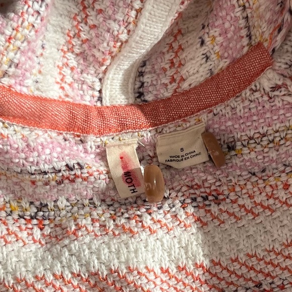 Anthropologie | Moth | Drape Front Multicolor Cardigan - Picture 6 of 8